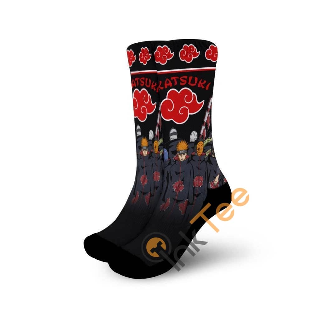 Akatsuki Clan Custom Naruto Socks