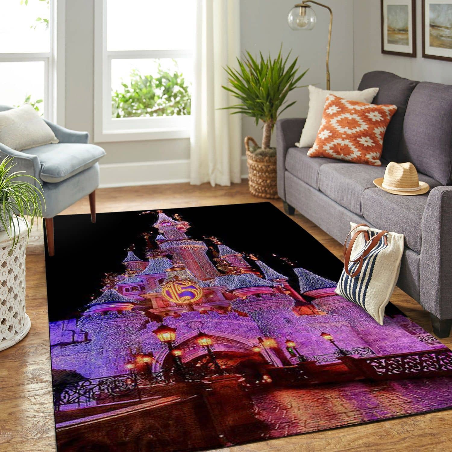 Amazon Disney Castle Living Room Area No5975 Rug