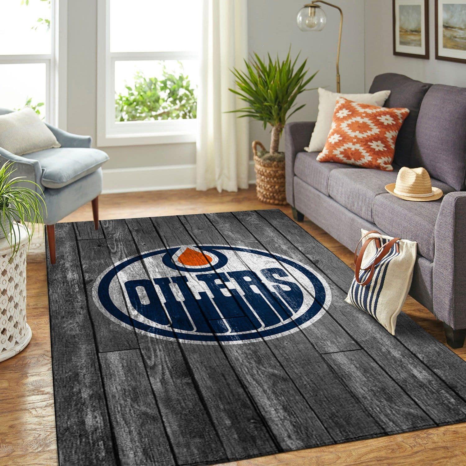 Amazon Edmonton Oilers Living Room Area No3048 Rug