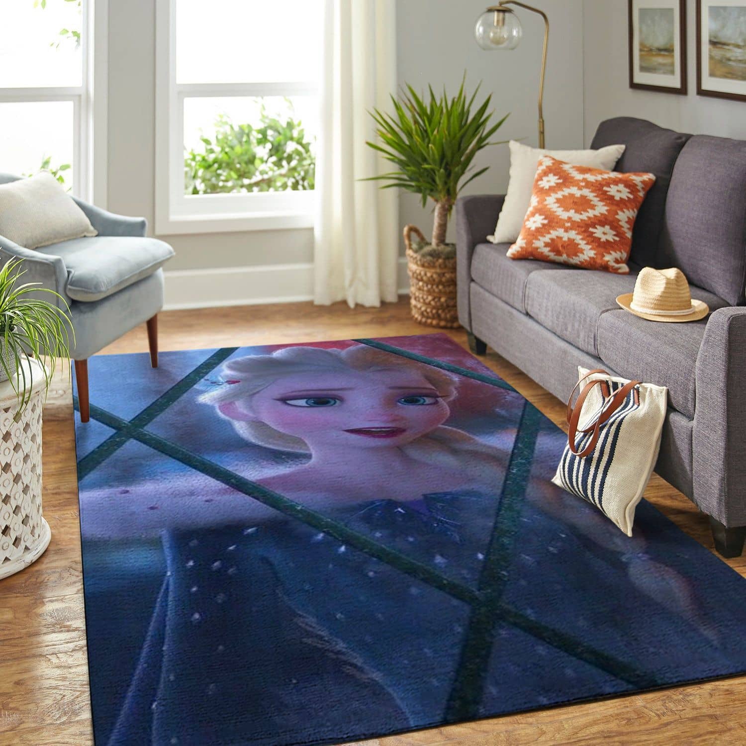 Amazon Elsa Frozen Queen Living Room Area No6050 Rug