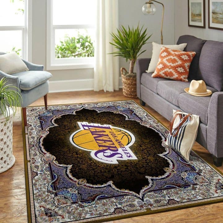 Amazon Los Angeles Lakers Living Room Area No3663 Rug
