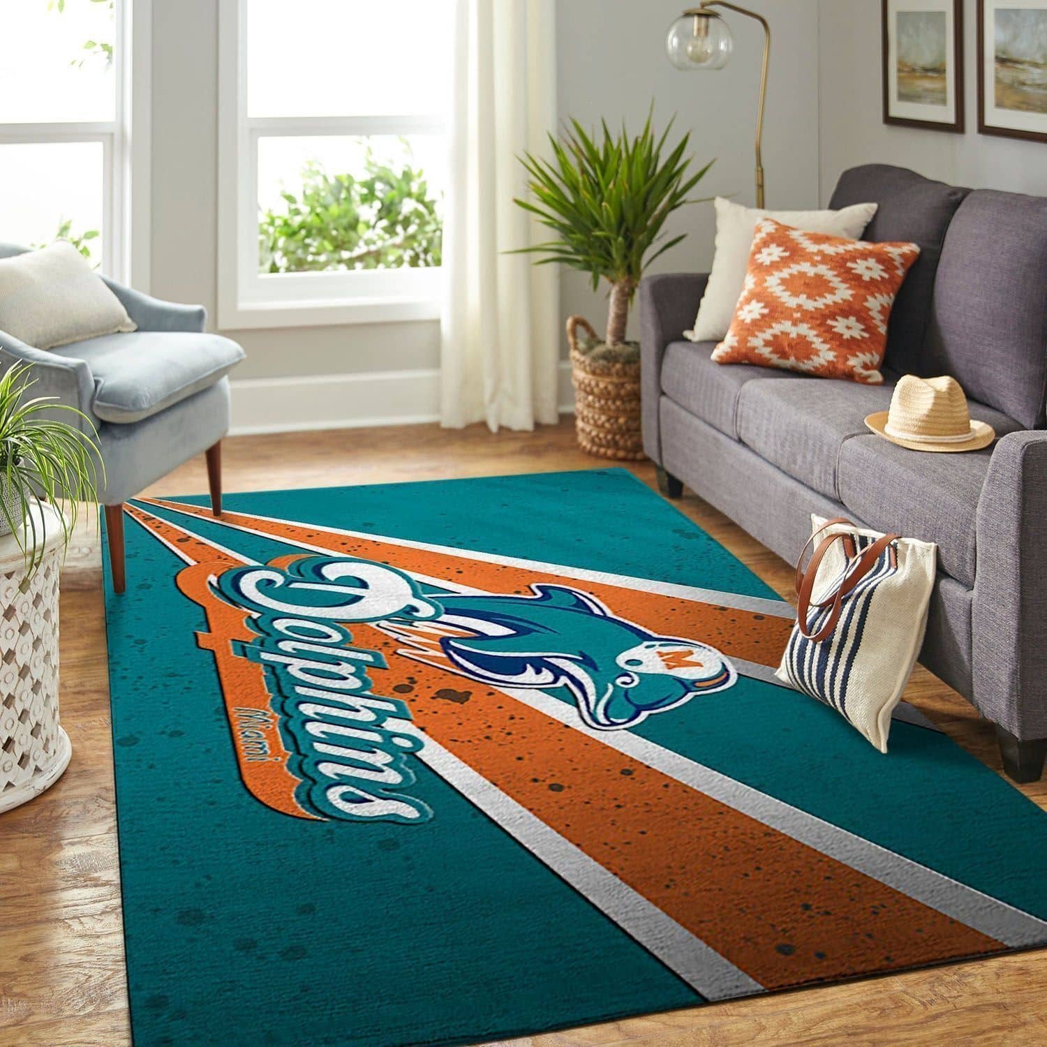 Amazon Miami Dolphins Living Room Area No3747 Rug
