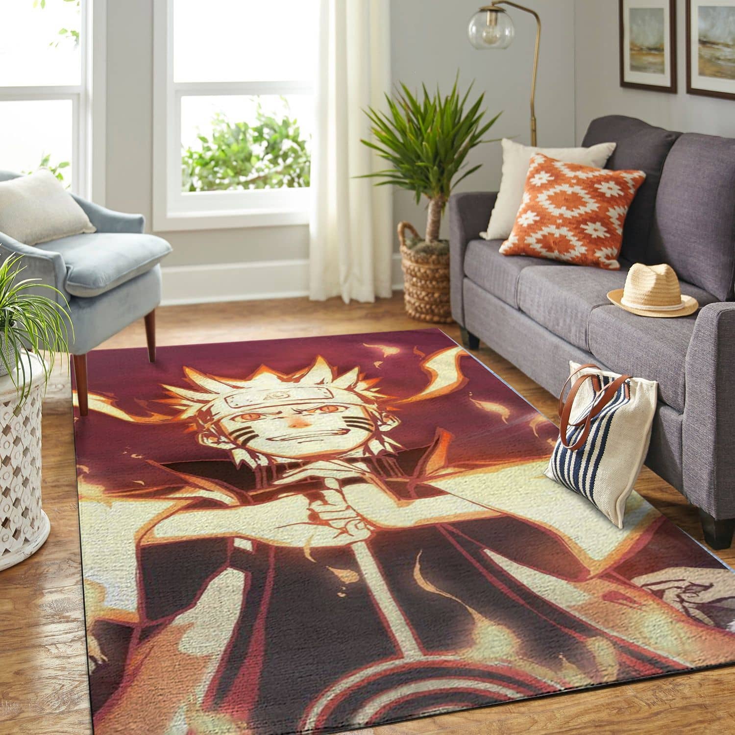Amazon Naruto Themed Living Room Area No6382 Rug