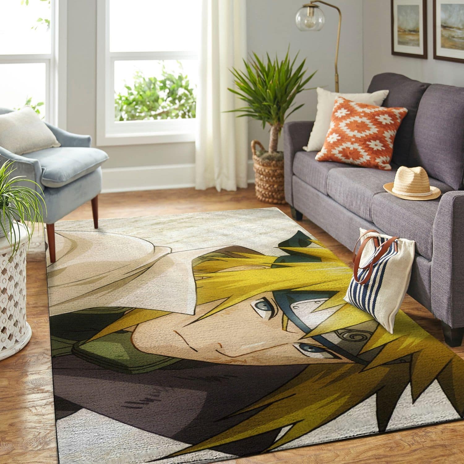 Amazon Naruto Themed Living Room Area No6392 Rug