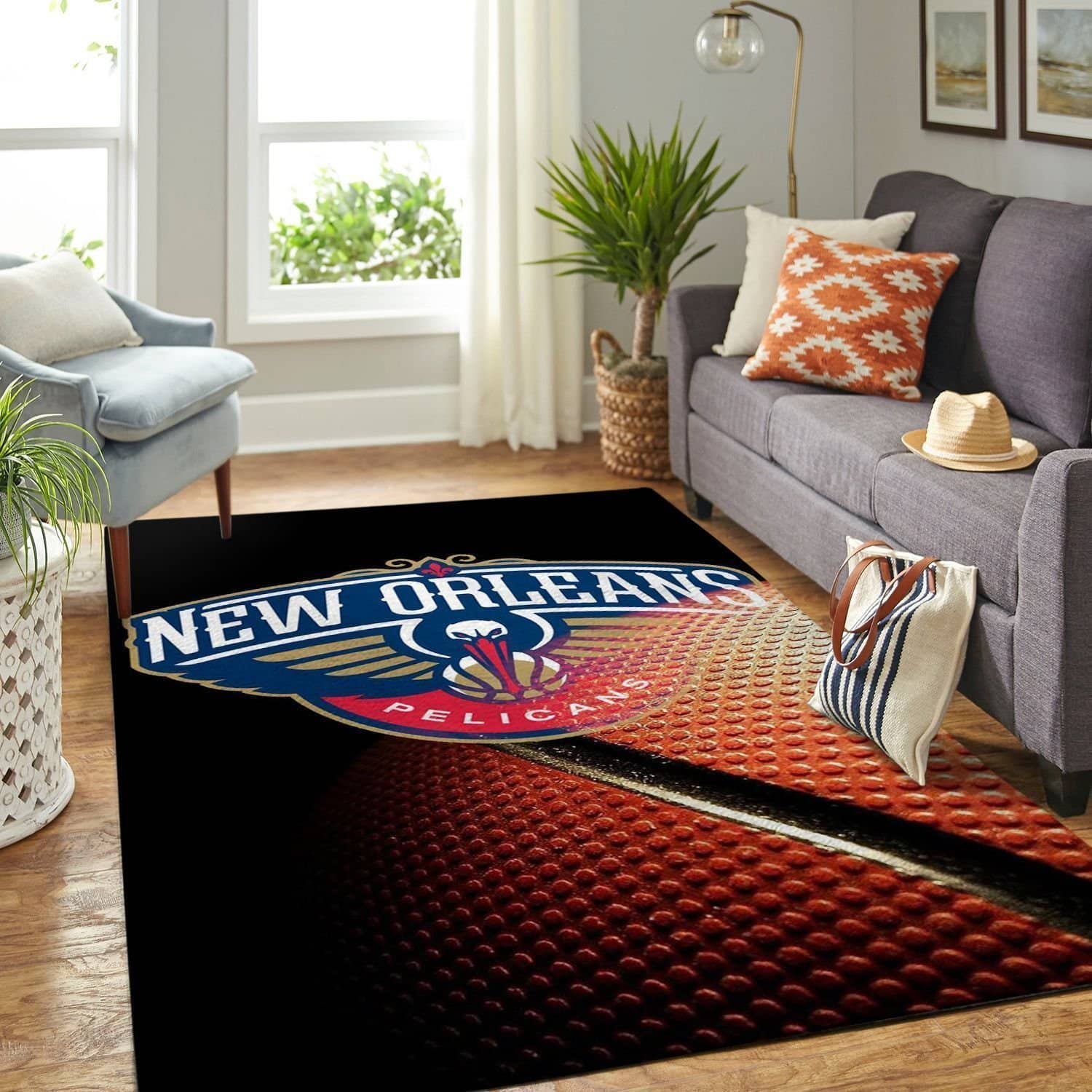 Amazon New Orleans Pelicans Living Room Area No4058 Rug