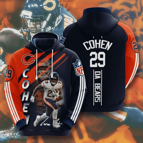 Sports Team Nfl Chicago Bears No670 Pullover 3D Hoodie