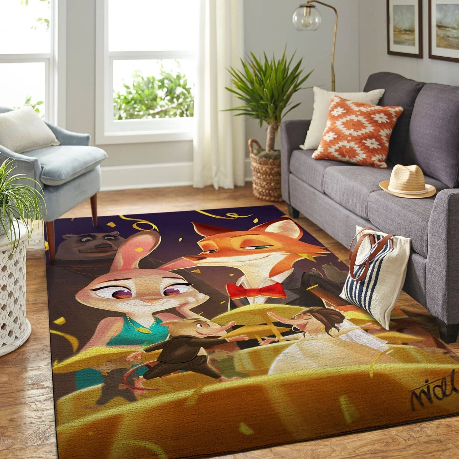 Amazon Zootopia Disney Movie Living Room Area No6896 Rug