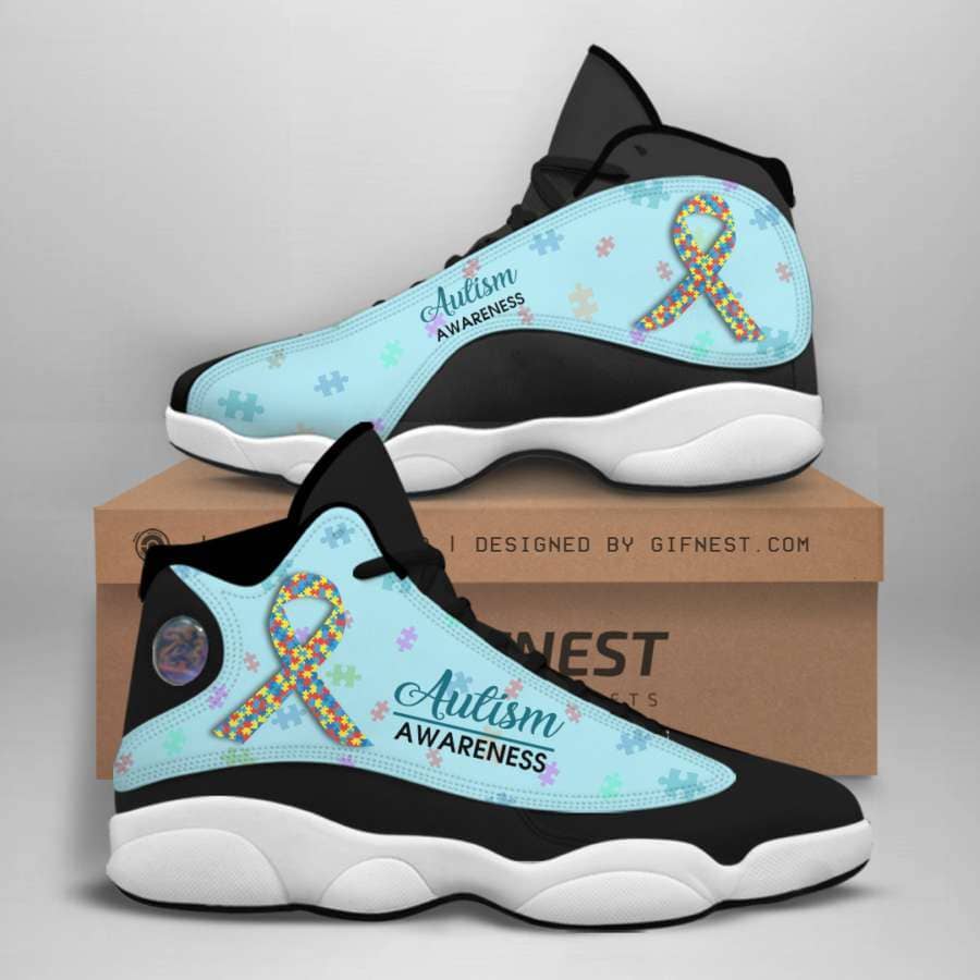 Customized name autism awareness jordan 13 personalized shoes - Praise To  Heaven