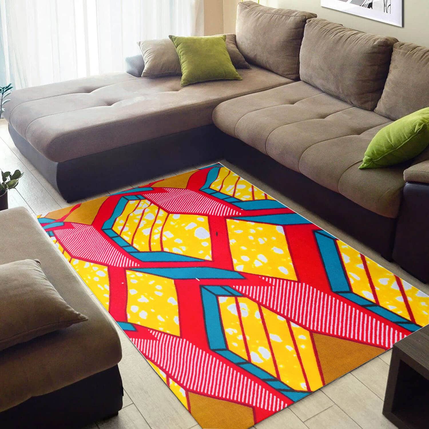Beautiful African American Colorful Afrocentric Art Large Room Rug