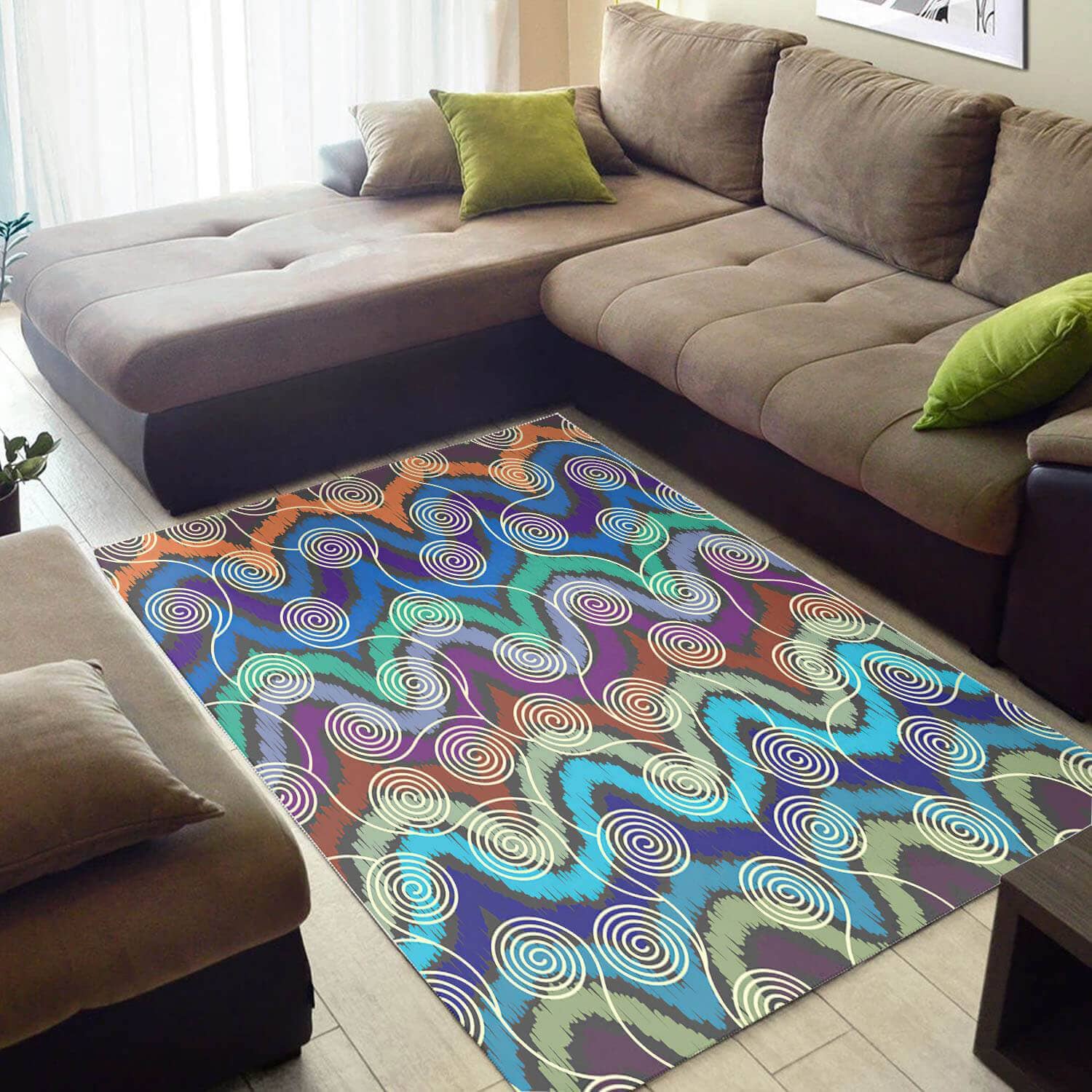 Beautiful African Style Retro Ethnic Seamless Pattern Carpet Living Room Rug