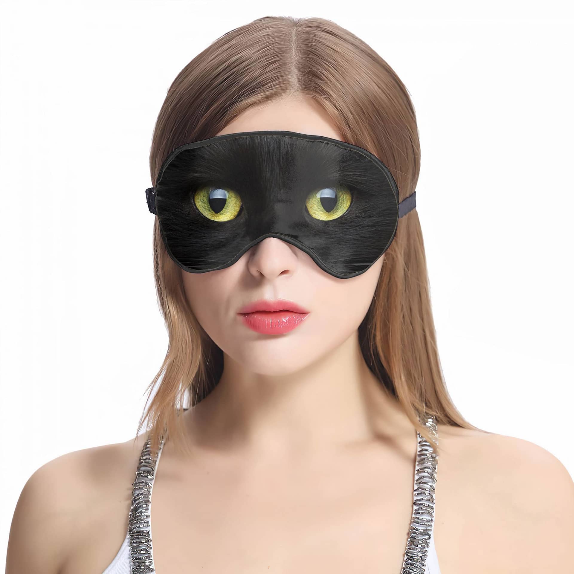 Black Cat Sleep Mask