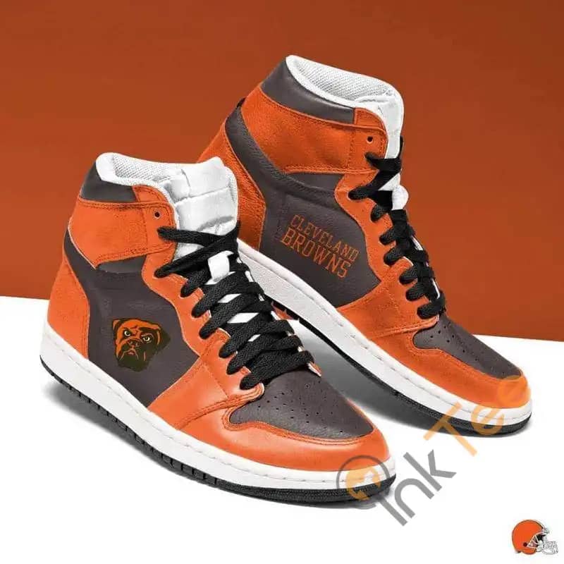 NFL Cleveland Browns Custom Name Air Jordan 13 Shoes V3