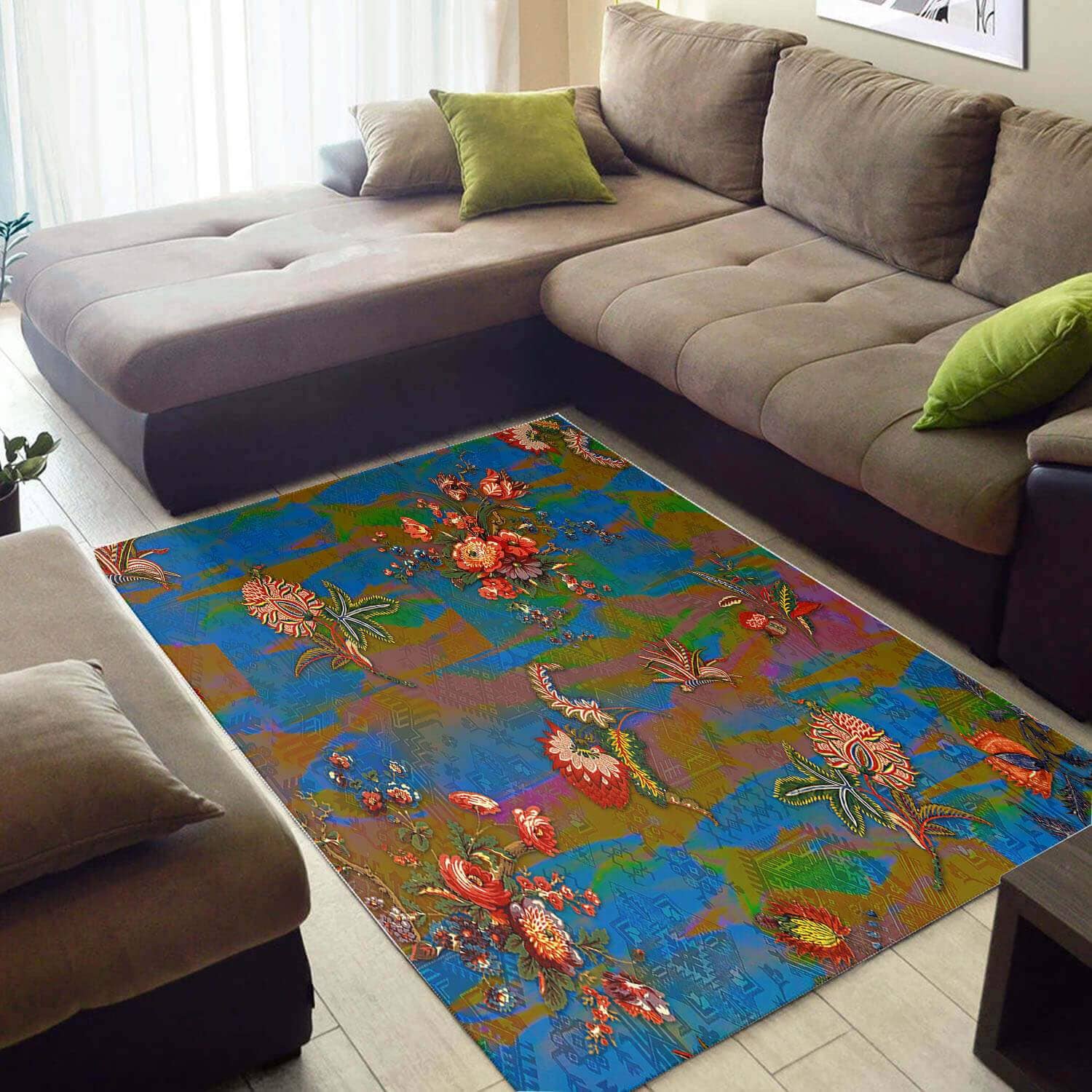 Cool African Modern American Black Art Ethnic Seamless Pattern Large Inspired Living Room Rug