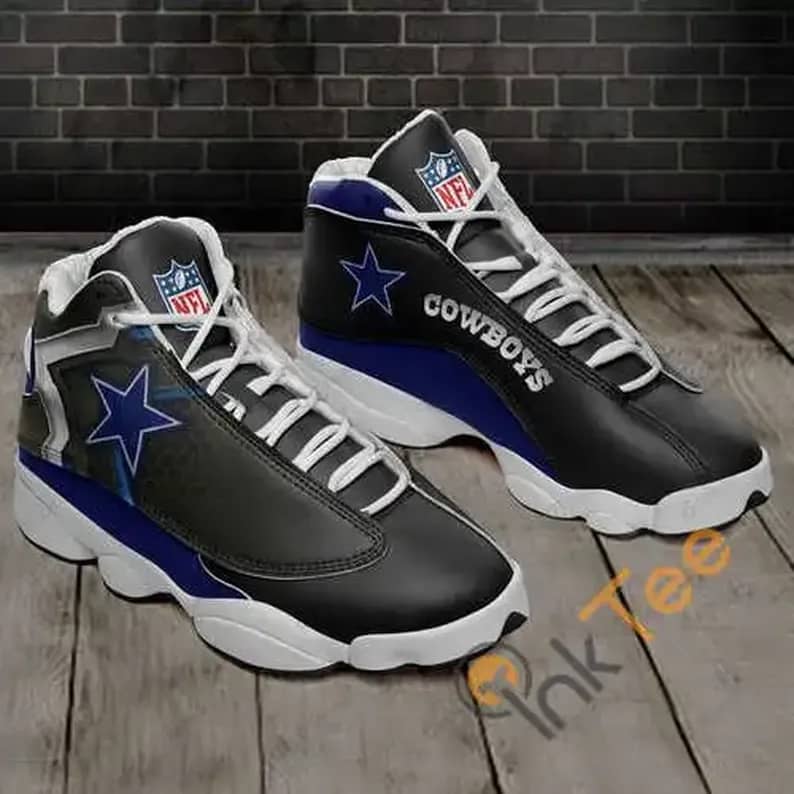Nfl Dallas Cowboys Air Jordan 13s Customized Shoes - Inktee Store