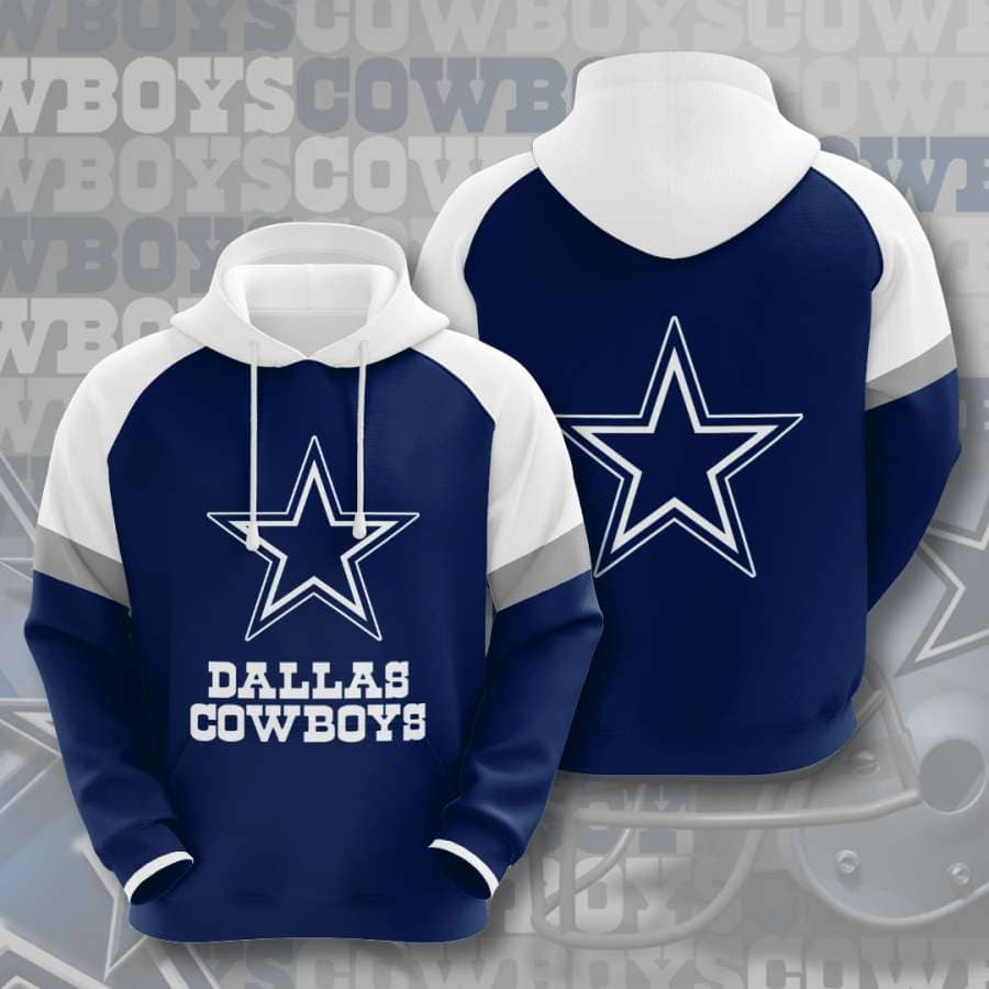 Dallas Cowboys No502 Custom Hoodie 3D