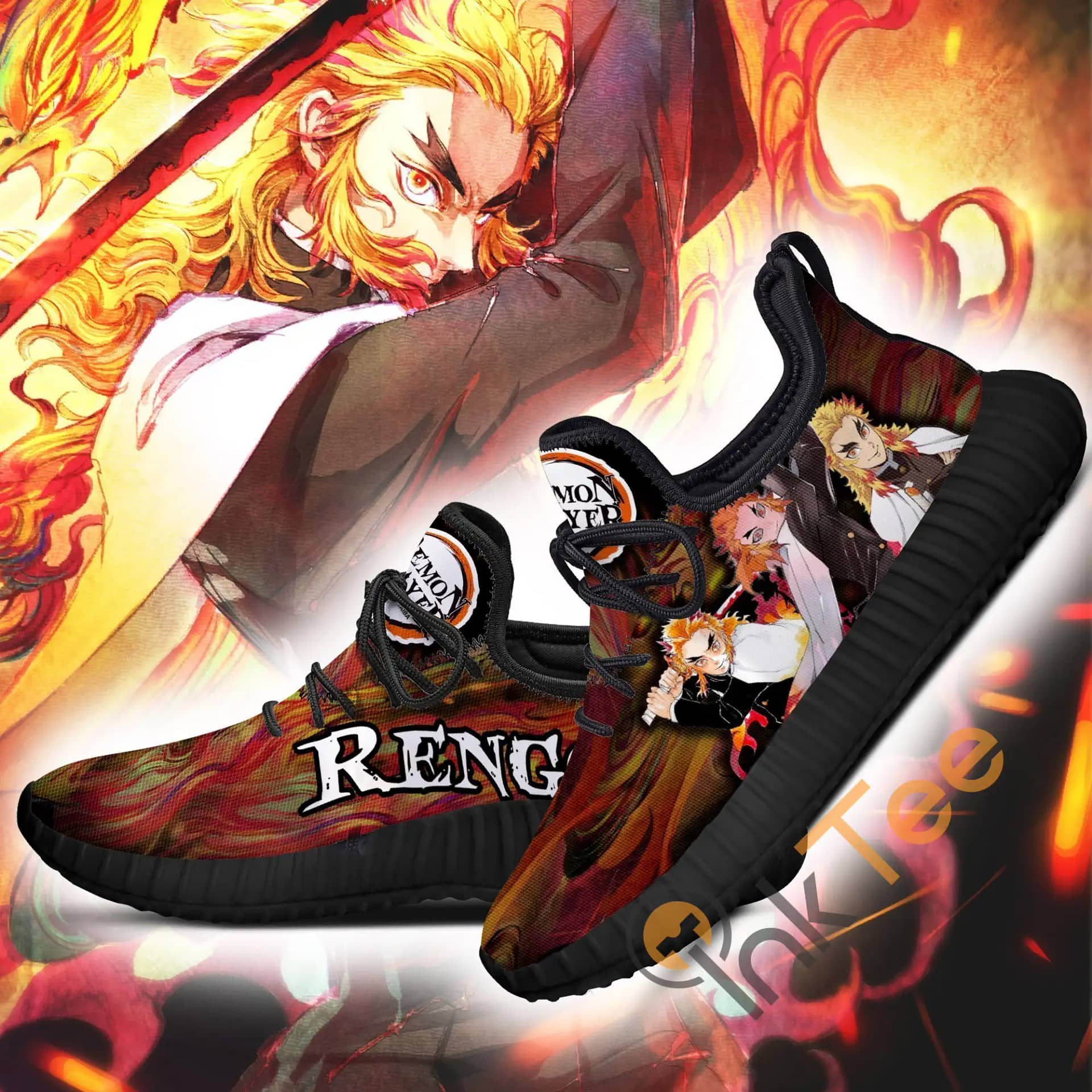 Demon Slayer Kyojuro Rengoku Custom Anime Amazon Reze Shoes