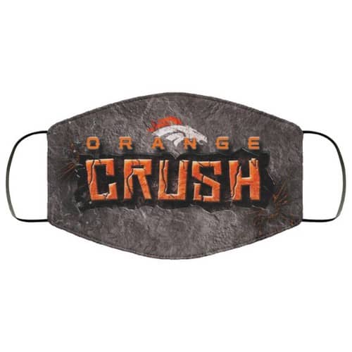 Denver Broncos Orange Crush Washable No1933 Face Mask