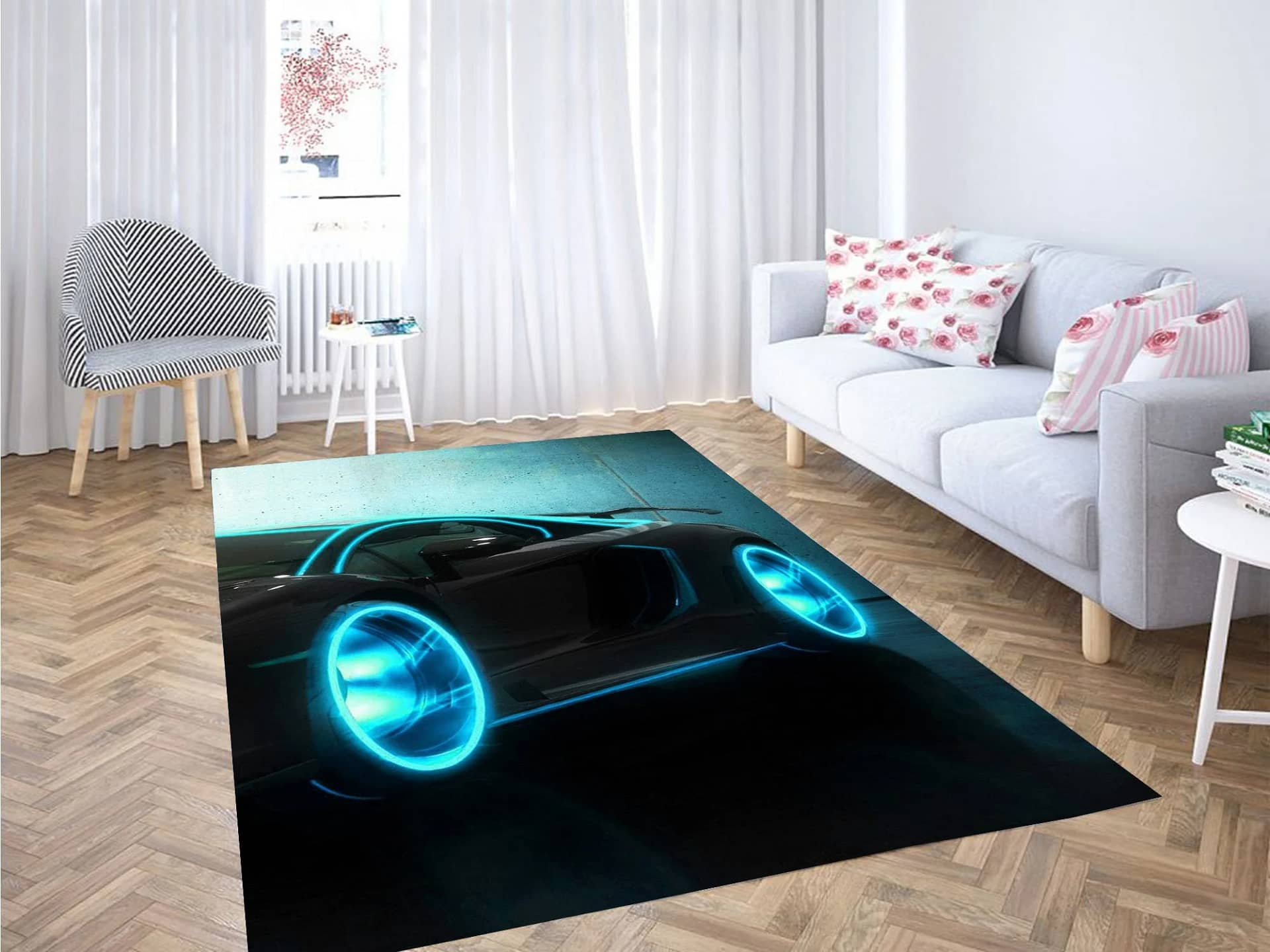Futuristic Car Carpet Rug