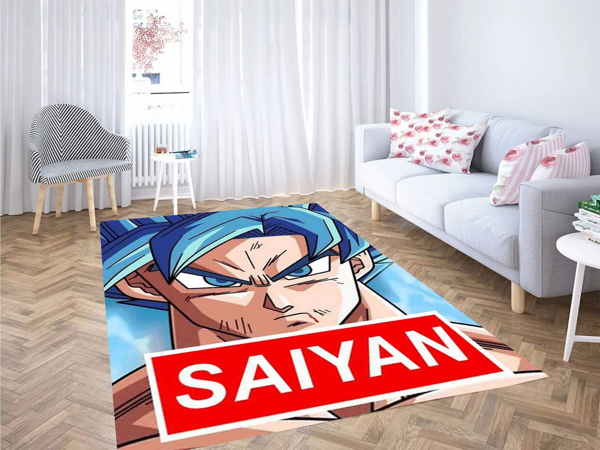 Goku Super Saiyan God Carpet Rug