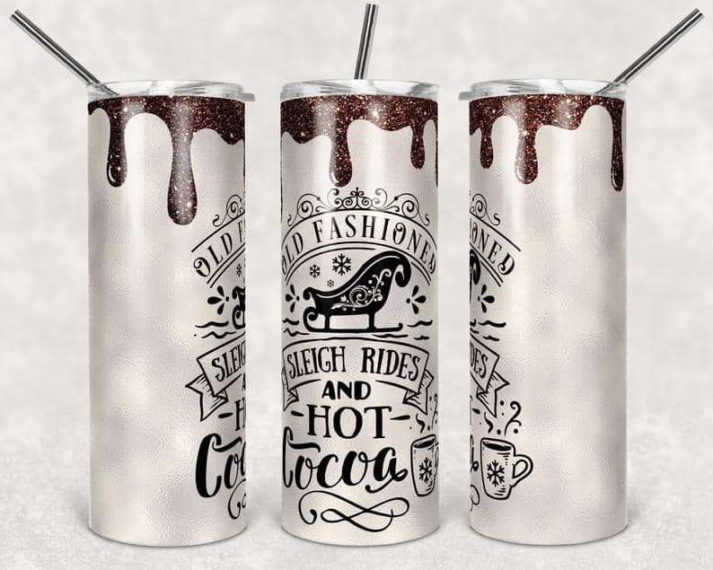 Hot Cocoa Dripping Chocolate Camping Stainless Steel Tumbler