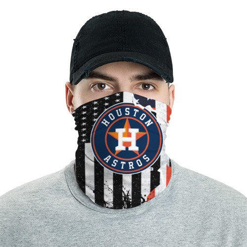 Houston Astros 9 Bandana Scarf Sports Neck Gaiter No2517 Face Mask