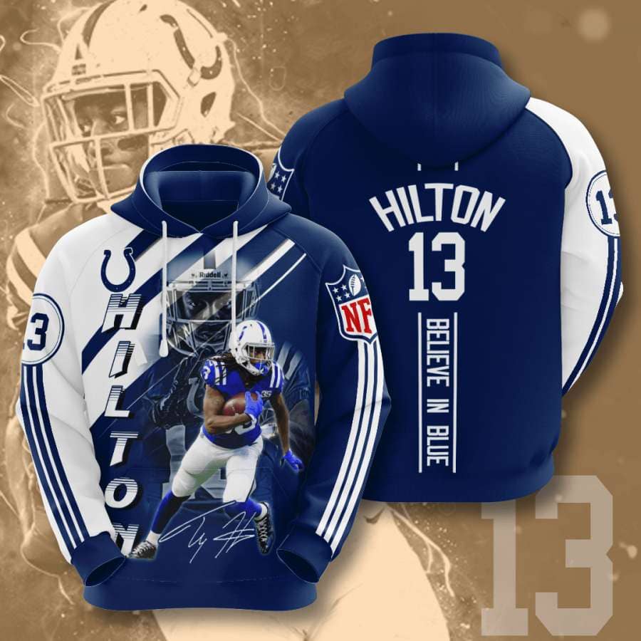 Indianapolis Colts No825 Custom Hoodie 3D