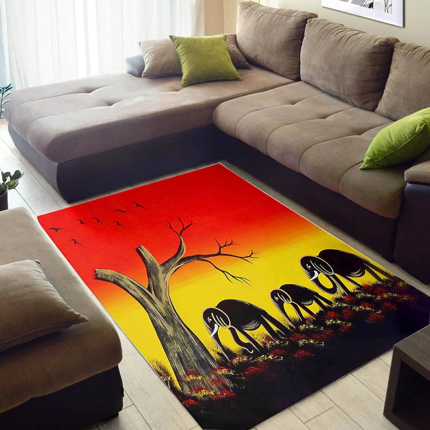 Inspired African Nice Natural Hair Afrocentric Art Style Carpet Home Rug