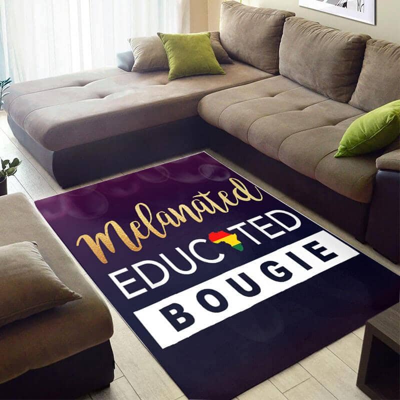 Inspired African Pretty Afrocentric Melanin Woman Melanated Educated Bougie Carpet House Rug