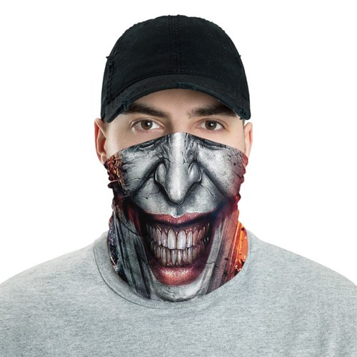Joker Horror Halloween 10 Neck Gaiter Bandana No2800 Face Mask