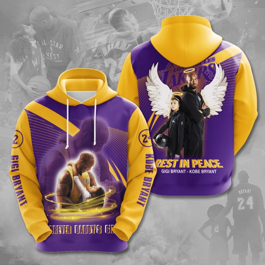 Kobe Bryant Los Angeles Lakers No970 Custom Hoodie 3D