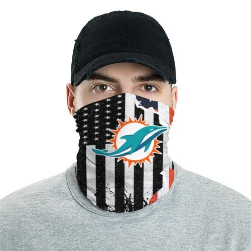 Miami Dolphins 9 Bandana Scarf Sports Neck Gaiter No3208 Face Mask
