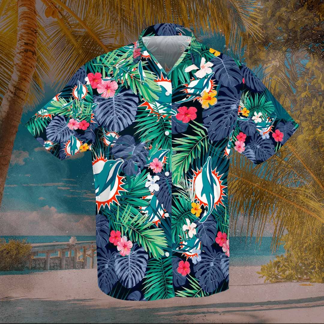 Miami Dolphins Custom No56 Hawaiian Shirts
