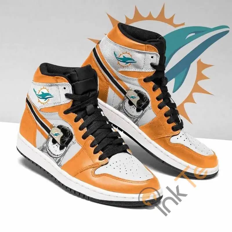 Miami Dolphins Nfl Football Jack Skellington Custom It1879 Air Jordan Shoes