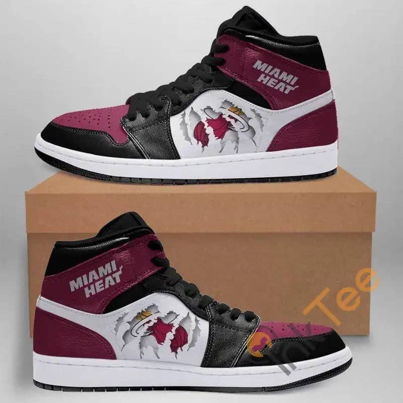 Miami Heat Nba Custom It1884 Air Jordan Shoes