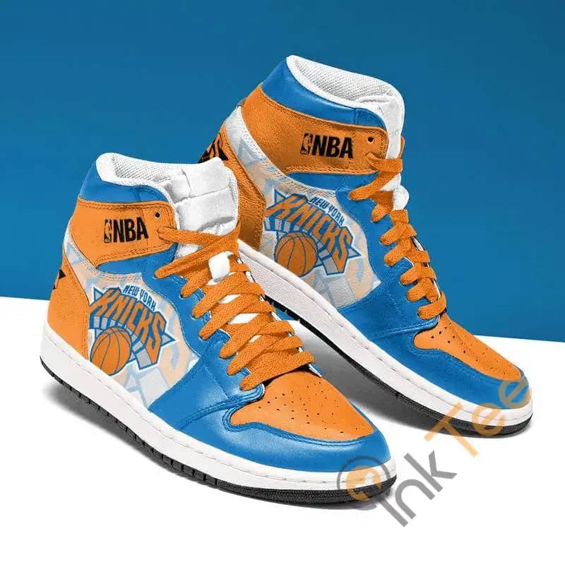 New York Knicks Basketball Custom Sneakers It2152 Air Jordan Shoes - Inktee  Store