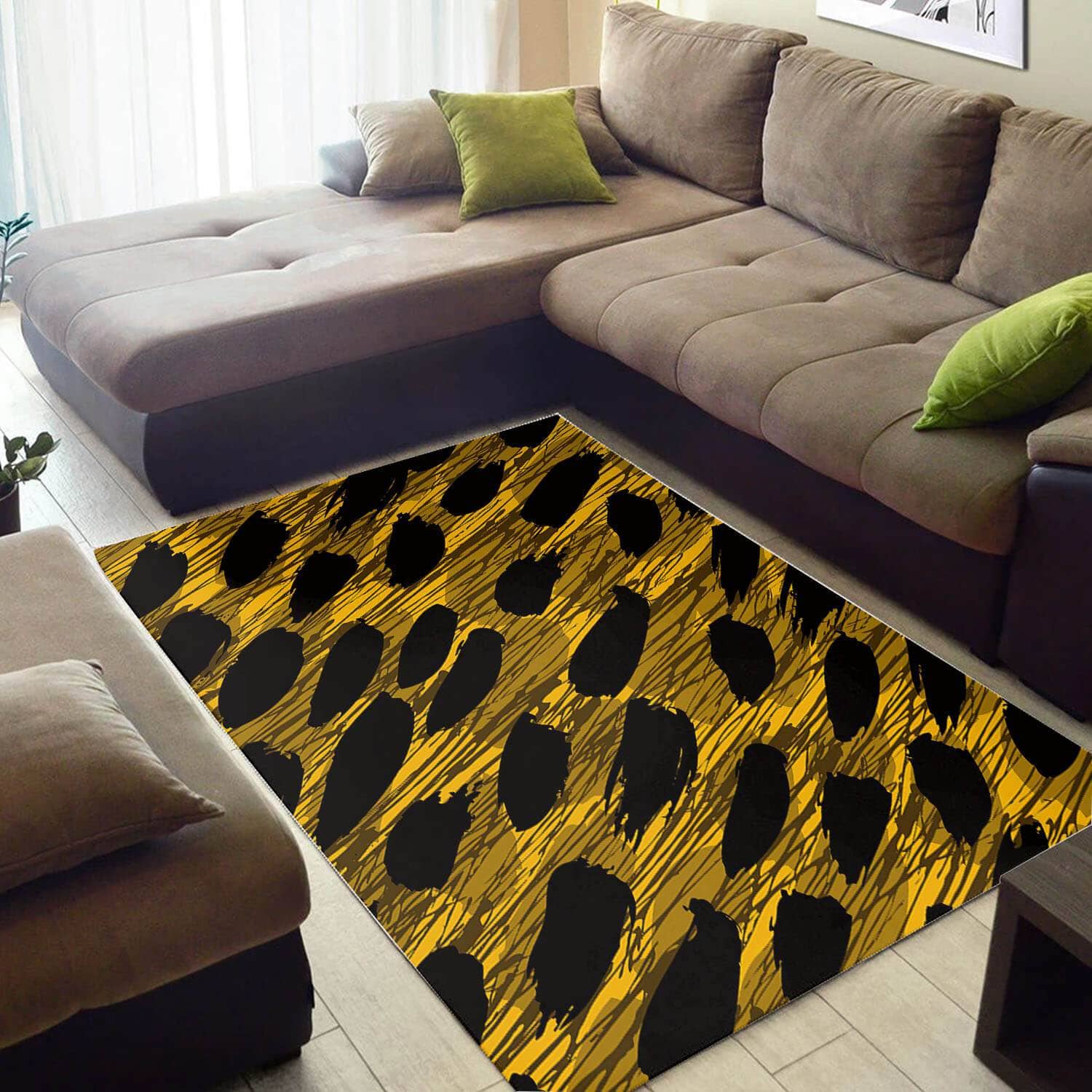 Nice African Adorable Inspired Afrocentric Pattern Art Themed Carpet Room Rug