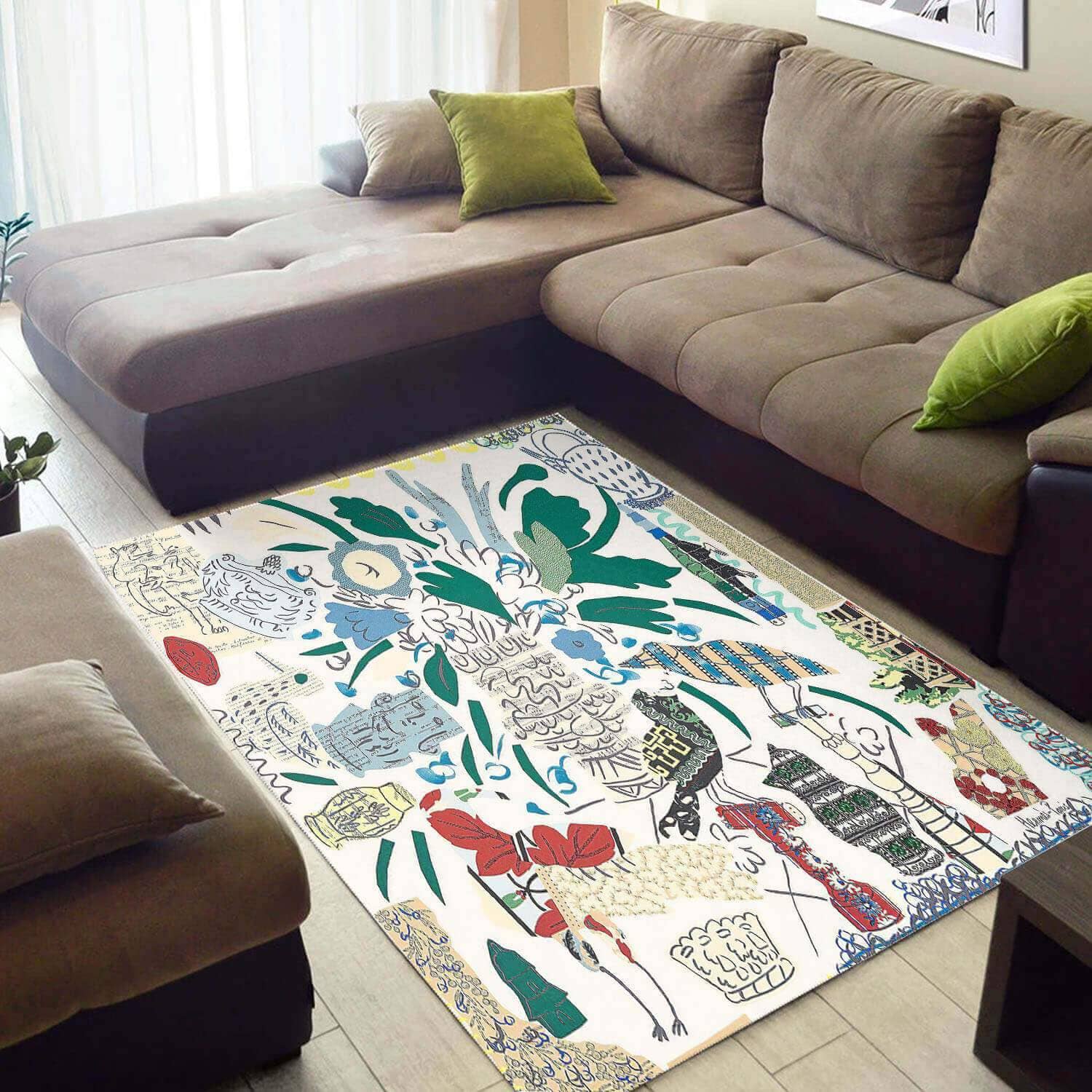 Nice African Awesome Natural Hair Seamless Pattern Large Carpet Room Rug