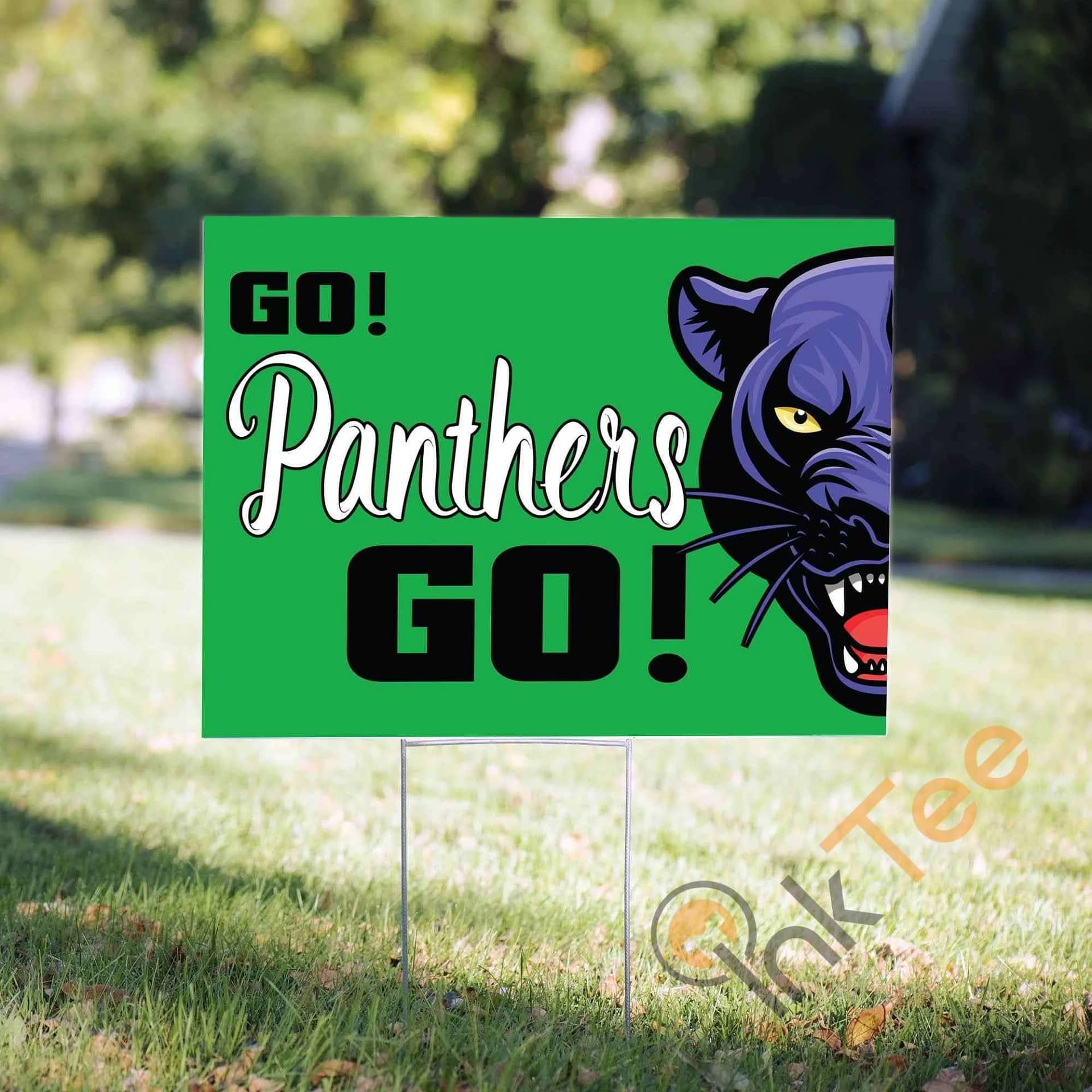 Panthers Sports Mascot Yard Sign