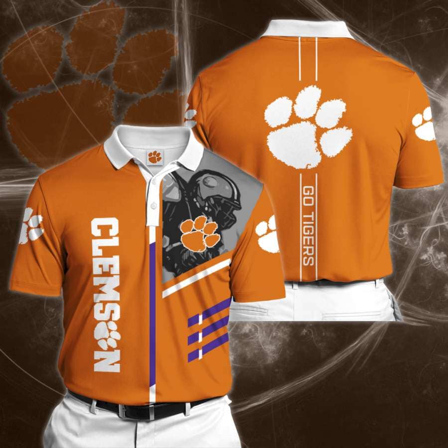 Personalized Clemson Tigers No24 Polo Shirt