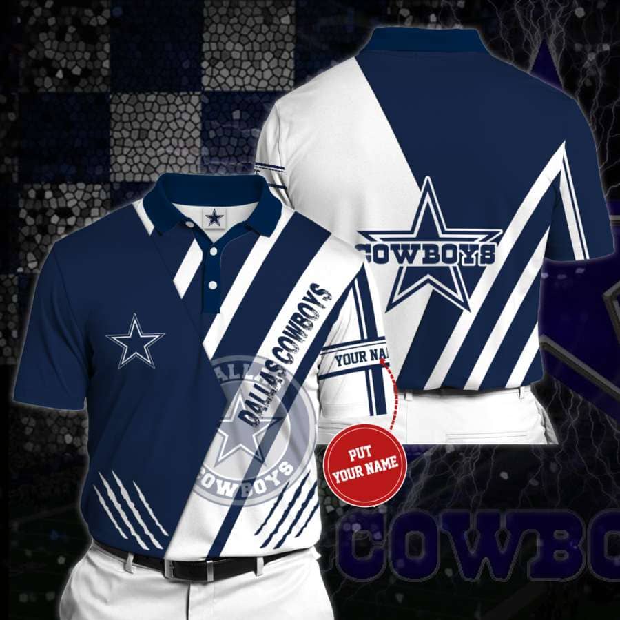 Personalized Dallas Cowboys No87 Polo Shirt