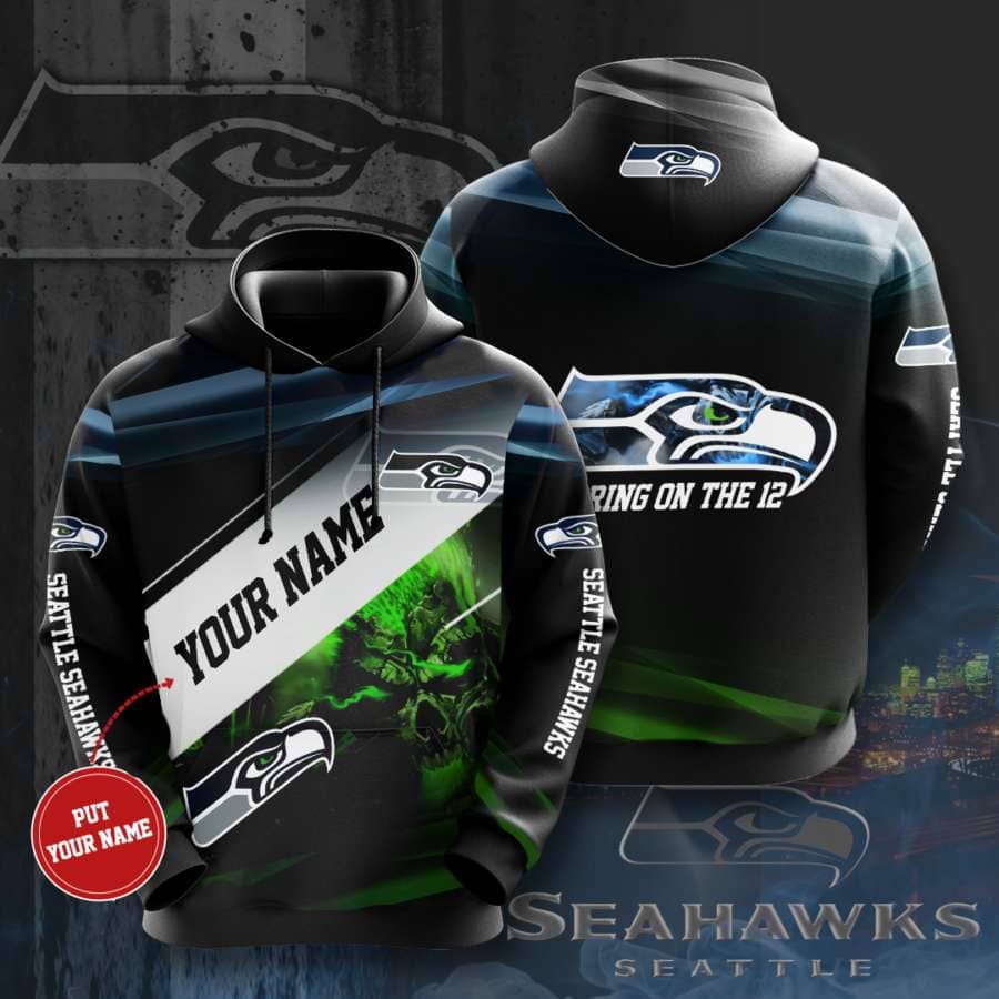 Personalized Seattle Seahawks No1784 Custom Hoodie 3D