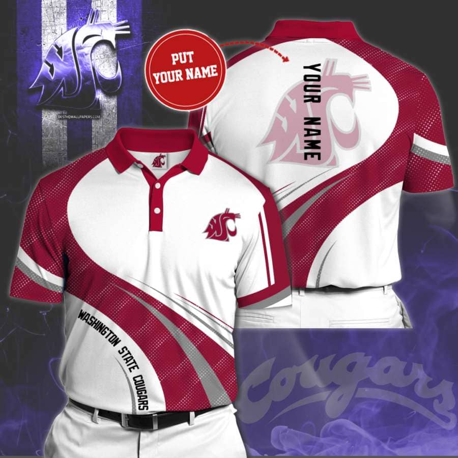 Personalized Washington State Cougars No165 Polo Shirt