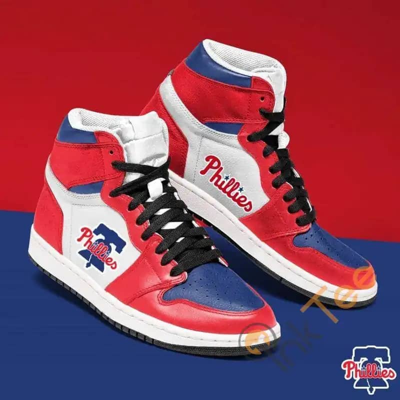 Philadelphia Phillies Air Jordan Hightop Shoes Custom Name