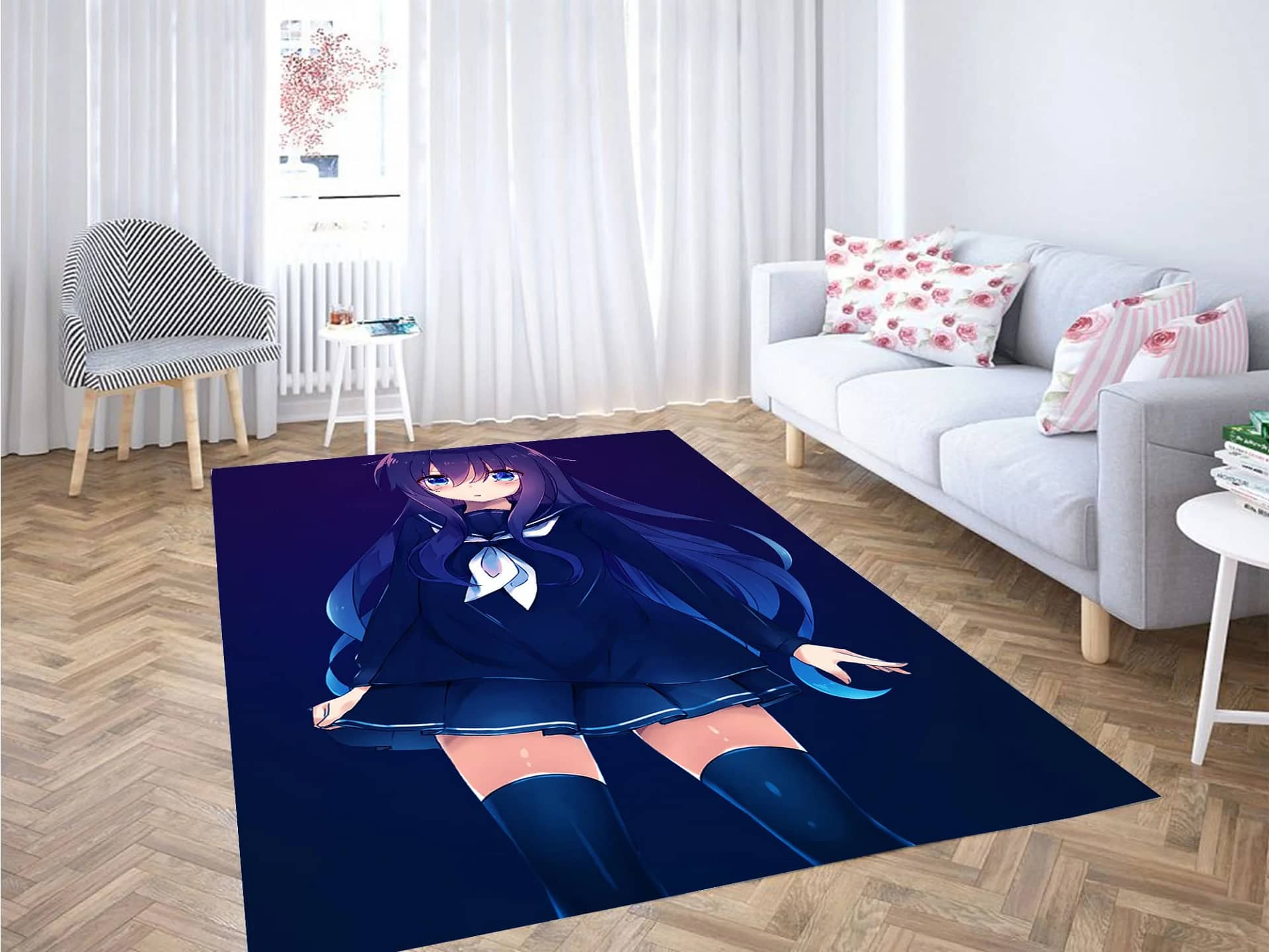 School Uniform Anime Japan Carpet Rug