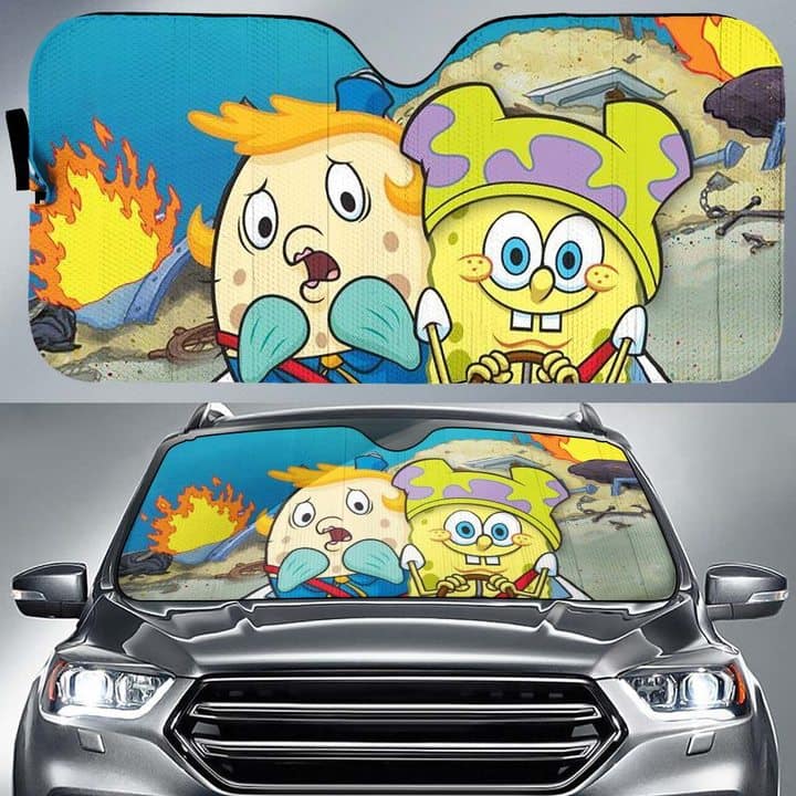 Spongebob windshield shop sun shade