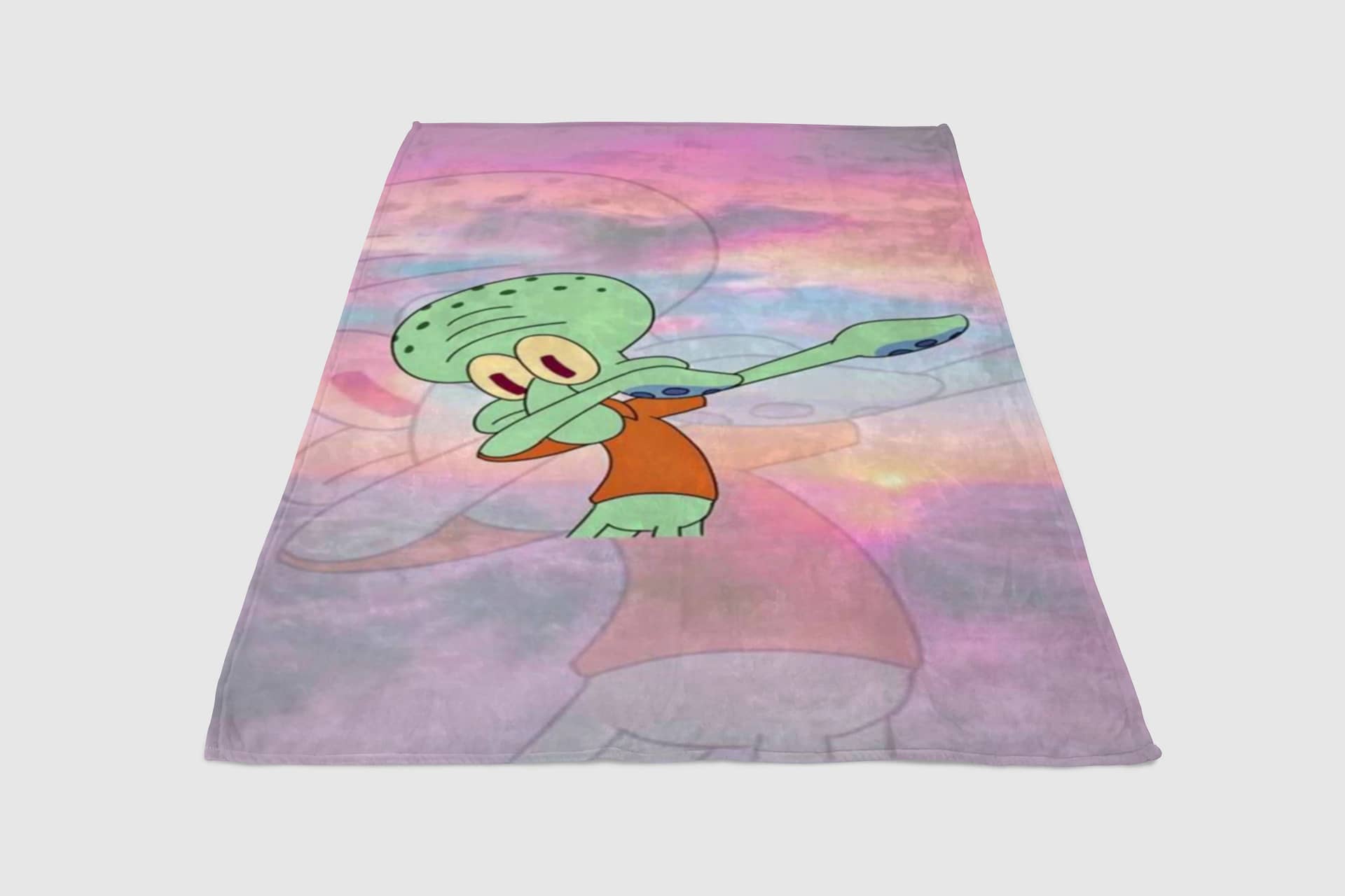 Squidward Wallpapers Fleece Blanket