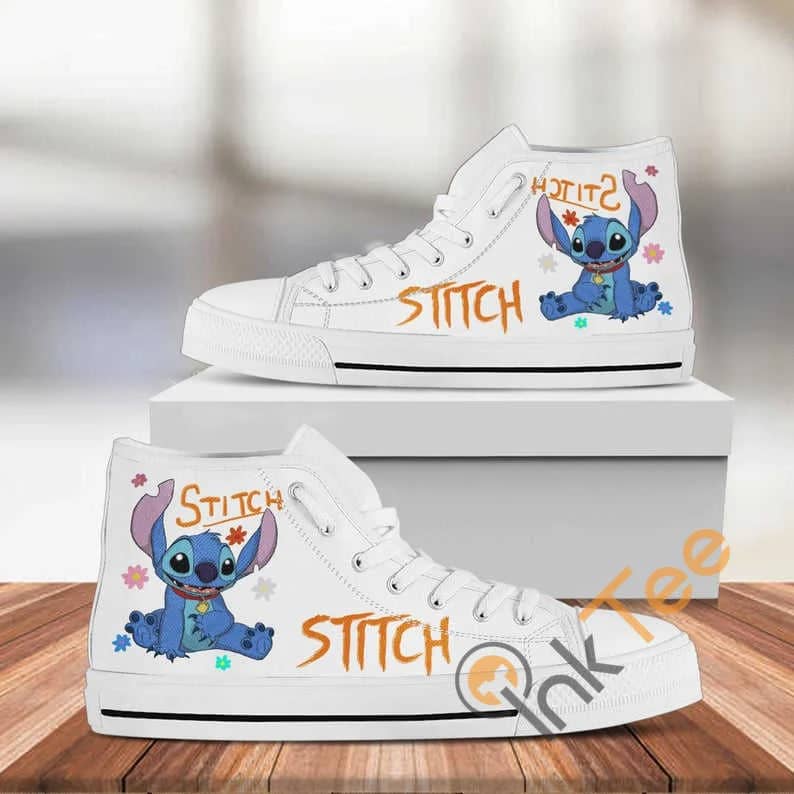 Stitch Disney Custom Pattern Movie No 314 High Top Shoes