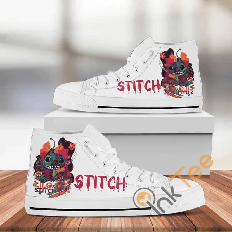 Stitch Disney Custom Pattern Movie No 316 High Top Shoes