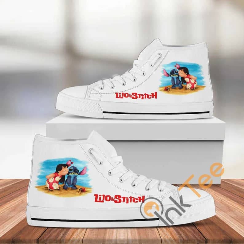 Stitch Disney Custom Pattern Movie No 325 High Top Shoes