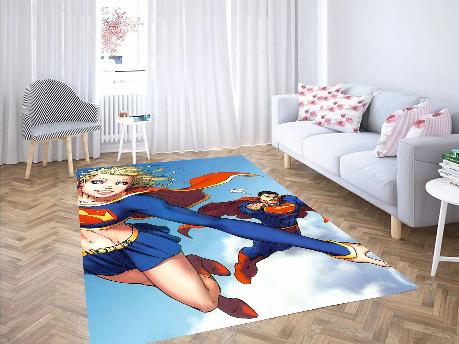 Superman Flying Carpet Rug
